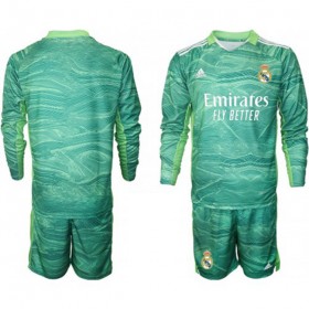 Real Madrid Torwart Kinder Ausweich Trikotsatz 2021/22 Langarm (+ Kurze Hosen)